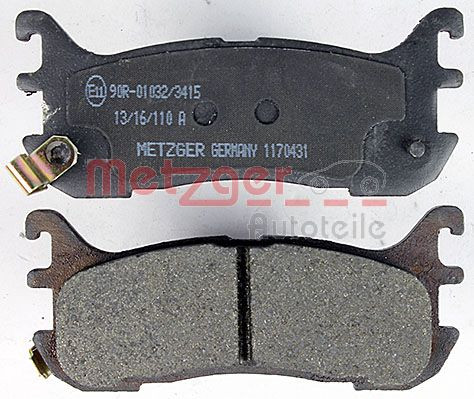 METZGER Bremsbelagsatz, Scheibenbremse